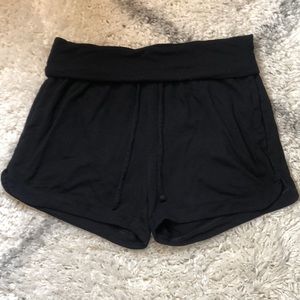 Black yoga shorts